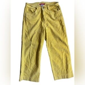 Talita Kume Yellow Wide Leg Corduroy Pants